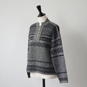 ASEEDONCLOUD | Sankayo nordic knit P/O (black/blue) | AV[hNEhgbvX jbg