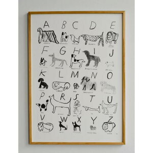 FINE LITTLE DAY | ABC DOGS | アートプリント/ポスター (50x70cm) 北欧 インテリア ファインリトルデイ お洒落 アートパネル アート アートボード ポスターパネル art デザイン 玄関 リビング 一人暮ら