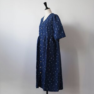 �ySALE �Z�[���znot PERFECT LINEN | Linen dress RONDA (midnight rose/espresso rose) size M | �����s�[�X �� ���l�� ���g�A�j�A