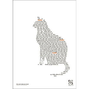 Songshape | Der sad to katte pa et bord | 50x70cm �A�[�g�v�����g/�A�[�g�|�X�^�[ �k�� �f���}�[�N