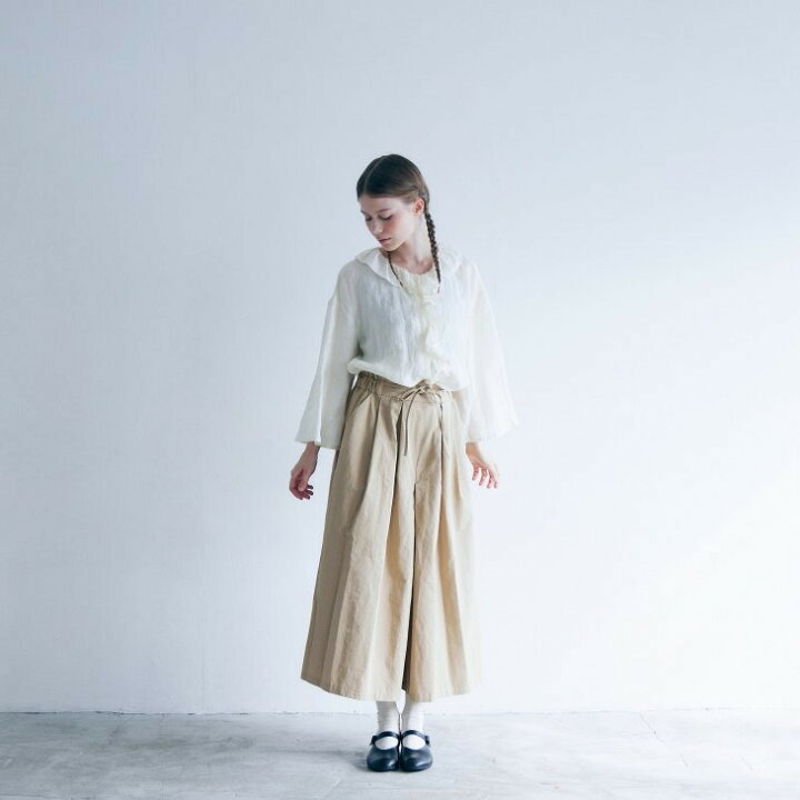 楽天市場】MAGALI | コットンリネンリンクル・タックワイドパンツ 