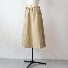 ORCIVAL | FWS BELTED SKIRT (beige) size 1 | オーシバル ベルテッドスカート ギャザー ベージュ