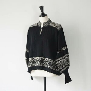 ASEEDONCLOUD | Seiyako jacquard blouse (off white/black) one size | jbg Z[^[ AV[hNEh 25AW