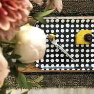 ann back made | dot tray (black) 角トレイ | アンバックメイド 北欧 フィンランド ドット柄 モノトーン…