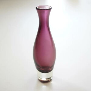 Riihimaen Lasi (by Aimo Okkolin) | flower vase (smoky purple) | kBe[W KX [q}GV tBh