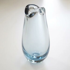 Holmegaard (by Per Lutken) | 1950's Torskemund glass vase (light blue) | kBe[W KX f}[N zK[h