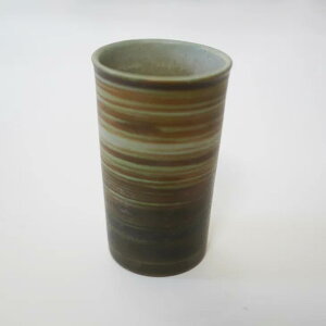 Hoganas Sweden (by Andersson & Johansson) | Vintage flower vase (green/brown) | kBe[W ԕr XEF[f