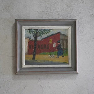 OTTO DELEURAN (Ibg[Ef[) | Woman Walking Her Dog | Oil painting G k f}[N ~bhZ`[ MDC