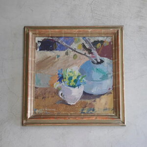 Unknown (ҕs) | Teacup and Silver Birch | Oil painting G k XEF[f ~bhZ`[ MDC