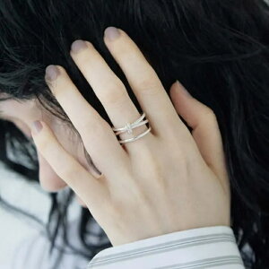 [aura] (�I�[��) | THREE LINE FREE RING (silver) | �A�N�Z�T���[ �����O �V���o�[ SILVER925