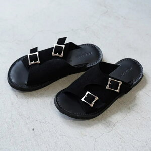KOVALAM x MORIKA (�����J) | Double Monk Strap Sandal (black) SM/SL/M�T�C�Y | ���f�B�[�X �����Y �_�u�������N�X�g���b�v�T���_�� ���U�[�T���_�� �{�v �u���b�N �� �t���b�g�T���_�� ���{�� �i�`������ �V