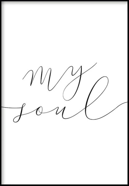 GLAM POSTERS | MY SOUL POSTER | アートプリント/ポスター (30x40cm)【北欧 リビング インテリア】