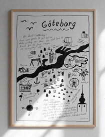 FINE LITTLE DAY | GOTHENBURG POSTER | アートプリント / アートポスター (50x70cm) 北欧 雑貨 インテリア リビング おしゃれ art アート お洒落 かわいい プレゼント デザイン ポスター モダン モノクロ 引越し 引越し祝い 可愛い ギフト 新生活 生活雑貨