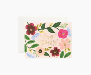 RIFLE PAPER CO. | WILDFLOWERS MOTHER'S DAY (GCHM17) | �O���[�e�B���O�J�[�h�y���C�t���y�[�p�[ ��̓� �莆 �M�t�g�z