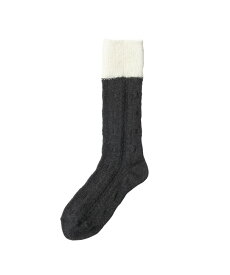 【SALE セール】TRICOTE | CABLE SOCKS (black) | 靴下 ソックス トリコテ