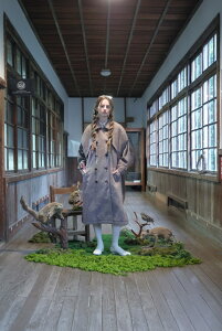 �ySALE �Z�[���zbedsidedrama | Pleats Oversized P-Coat (brown) | �������� �A�E�^�[ �h�� �x�b�h�T�C�h�h���}