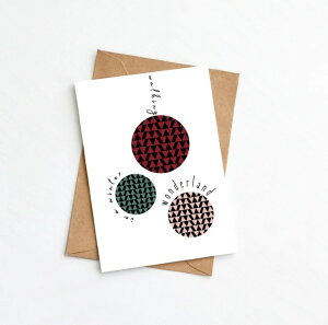 GREENWICH PAPER STUDIO | WALKING IN A WINTER WONDERLAND CHRISTMAS CARD (GPS-40) | O[eBOJ[h NX}X