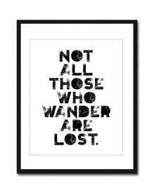 THE LOVE SHOP | NOT ALL THOSE WHO WANDER ARE LOST | A3 アートプリント/ポスター
