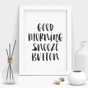 �ySALE �Z�[���zTHE MOTIVATED TYPE | GOOD MORNING SNOOZE BUTTON | A3 �A�[�g�v�����g/�|�X�^�[