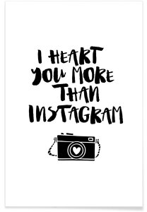 �ySALE �Z�[���zTHE MOTIVATED TYPE | I HEART YOU MORE THAN INSTAGRAM | A3 �A�[�g�v�����g/�|�X�^�[
