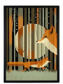 HUMAN EMPIRE | DIETER BRAUN | FOX IN THE NIGHT POSTER | ポスター (50x70cm)