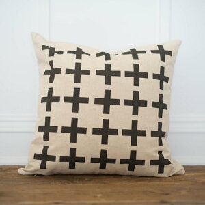 �ySALE �Z�[���zLINEN AND IVORY | MULTIPLE SWISS CROSS PILLOW COVER | �N�b�V�����J�o�[