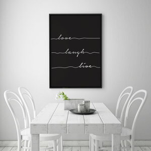 LOVELY POSTERS | LOVE LAUGH LIVE PRINT | A2 A[gvg/|X^[ k Vv  A[g|X^[ k CeA |X^[ k IV  mg[ mN