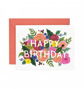 RIFLE PAPER CO. | JULIET ROSE BIRTHDAY�iGCB049�j | �O���[�e�B���O�J�[�h