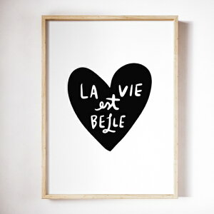 �ySALE �Z�[���zTHE LOVE SHOP | LA VIE EST BELLE | A3 �A�[�g�v�����g/�|�X�^�[�y�k�� �V���v�� ������� �C���e���A�z