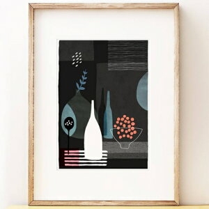 SHAPE COLOUR PATTERN | Night Hours I - abstract still life art | A3 A[gvg/|X^[yk Vv _ CeA z