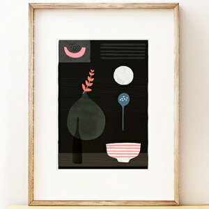 SHAPE COLOUR PATTERN | Night Hours II - abstract still life art | A3 A[gvg/|X^[yk Vv _ CeA z