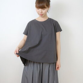 【SALE セール】KELEN (ケレン) | Flare Tops "Yell" (charcoal) | トップス【レディース チャコール 無地 シンプル】kb2