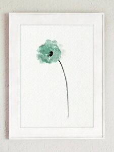 COLOR WATERCOLOR | Poppy Art Print #1 | A4 A[gvg/|X^[y[֑ k Vv z