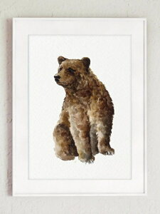 COLOR WATERCOLOR | Wildlife Nursery Art Print | A3 アートプリント/ポスター【北欧 シンプル おしゃれ】