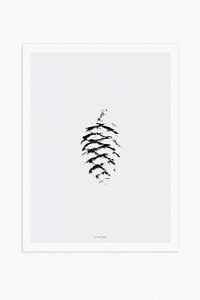 MICUSH | MINIMALIST PINE CONE ART PRINT (AP083) | A[gvg/|X^[ (30x40cm)yk Vv CeA z