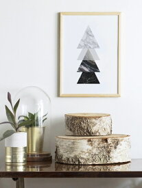 【SALE セール】PROJECT NORD | MARBLE TRIANGLES POSTER | アートプリント/ポスター (50x70cm)【北欧 デンマーク シンプル おしゃれ】