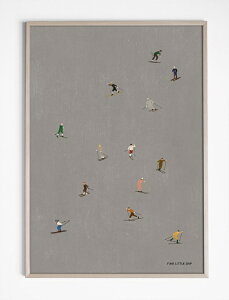 FINE LITTLE DAY | SKIERS POSTER | A[gvg/|X^[ (40x50cm) k Vv EH[CeA CeA  Mtg  av[g  |X^[ rO A[g A[gpl