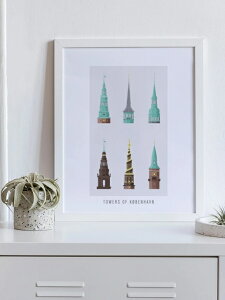 PROJECT NORD | 6 TOWERS OF COPENHAGEN POSTER | �A�[�g�v�����g/�|�X�^�[ (50x70cm)�y�k�� �f���}�[�N �V���v�� �������z