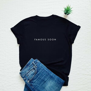 �ySALE �Z�[���zVim Tees | Famous soon T-shirt | T�V���c (M/L�T�C�Y)�y�^�C�|�O���t�B �~�j�}���X�g�z