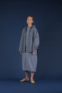 �ySALE �Z�[���zKELEN (�P����) | Over Shirt Coat Diliy (saxe) | �A�E�^�[�y�������� �V���v�� ���f�B�[�X �J�W���A�� ���� �R�[�g�z