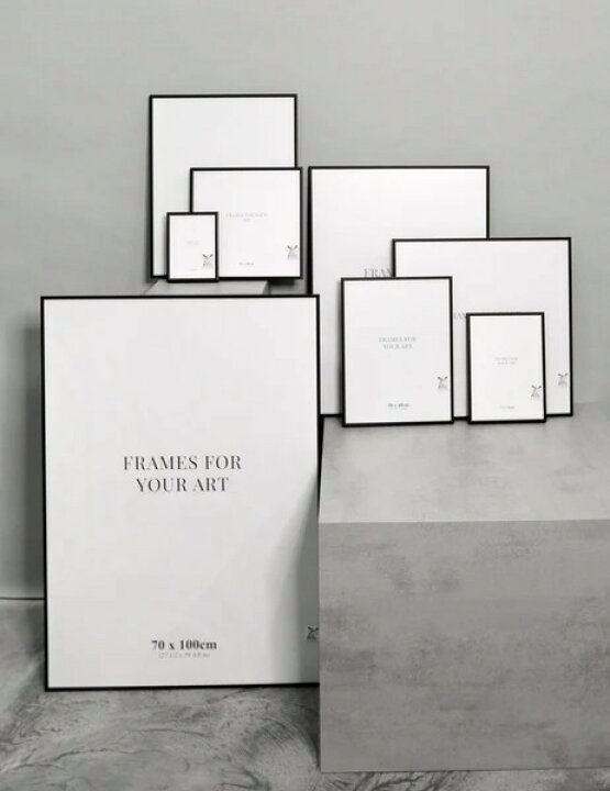 楽天市場 Black Alminium Frame ブラックアルミニウムフレーム サイズ ポスターフレーム フォトフレーム アルミ額縁 北欧雑貨と音楽 Hafen ハーフェン