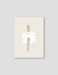 NOUROM | BEIGE AND WHITE ABSTRACT #1 | A3 アートプリント/ポスター【北欧 シンプル ミニマル インテリア おしゃれ】