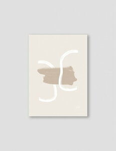 NOUROM | BEIGE AND WHITE ABSTRACT #2 | A3 A[gvg/|X^[yk Vv ~j} CeA z