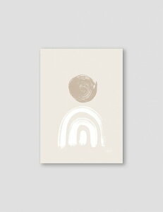 NOUROM | BEIGE AND WHITE ABSTRACT #3 | A3 A[gvg/|X^[yk Vv ~j} CeA z