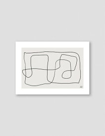 NOUROM | ABSTRACT INK LINES | アートプリント/ポスター (50x70cm)【北欧 シンプル ミニマル インテリア おしゃれ】アートポスター モノクロ アートポスター モノトーン ポスター モノクロ ポスター 白黒 モダン リビング 玄関 送料無料