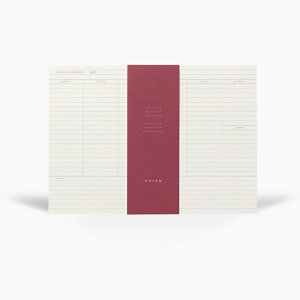 �y���[���֑��������zNOTEM | MILO WEEKLY PLANNER NOTEPAD (white & blue) | �E�B�[�N���[�v�����i�[�y�k�� �f���}�[�N �V���v���z