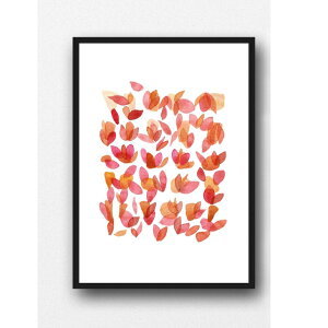 LOUISE ART STUDIO | ABSTRACT PINK FLORAL PRINT | A3 |X^[/A[gvgyk AuXgNg ʁz