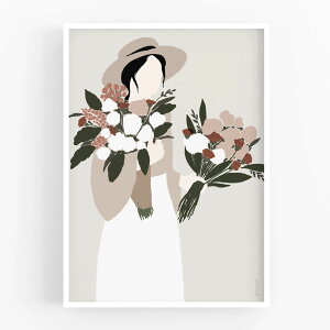 ySALE Z[zMICUSH | FLOWER LADY - HAT LADY ART PRINT (AP136) | A[gvg/|X^[ (30x40cm)yk Vv CeA z