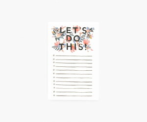 RIFLE PAPER CO. | LET'S DO THIS NOTEPAD bchDEpbh (NPM013) | m[gpbh