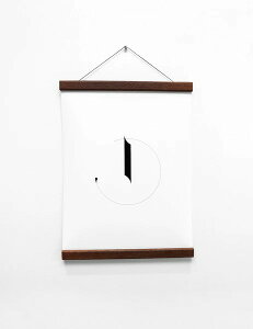 MAGNETIC POSTER HANGER (walnut) | �E�H���i�b�g�|�X�^�[�n���K�[ (30cm)�y�k�� �ؐ� �Ǌ|�� �f�R���[�V�����z